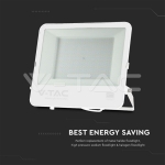 200W LED Прожектор SAMSUNG Чип 1м Кабел Бяло Тяло 6400K