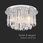 LED Плафон Дизайн Кристал D400 E14