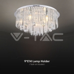 LED Плафон Дизайн Кристал Тяло D600 E14