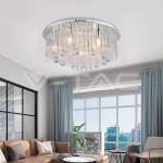 LED Плафон Дизайн Кристал Тяло D600 E14