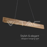 24W LED Пендел Дърво+Бяло Тяло L900*H40