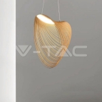 10W LED Пендел Дизайн Дърво D600