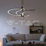 30W LED Пендел Дизайн Злато+ Черно Тяло