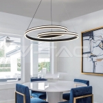 40W LED Пендел Дизайн Черно + Бяло Тяло