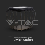 1W LED Дизайн Соларно Тяло Черно Тяло 6000K+3000K