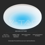 Сензор За Присъствие 3м Радиус IP65 Бял