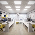 LED Панел 36W 595x595мм 120lm/W 4000K Вкл. Драйвер 6бр./Сет Flicker Free