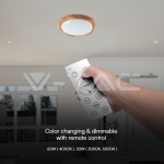 30W / 60W / 30W Плафон с Дистанционно Димируем