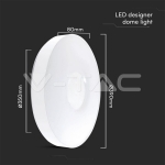 20W / 40W / 20W Плафон с Дистанционно Димируем