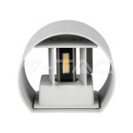 6W Аплик Сиво Тяло Кръг IP65 4000K