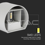 6W Аплик Сиво Тяло Кръг IP65 4000K