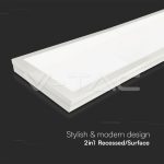 40W LED Панел Външен Монтаж 1200x300 6400k 6бр./Сет