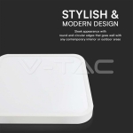 18W LED Плафон SAMSUNG Чип 4000K Квадрат Бяла Рамка IP44