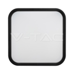 24W LED Плафон SAMSUNG Чип 6500K Квадрат Черна Рамка IP44