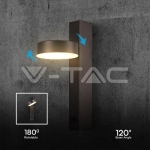 8W LED Аплик с USB 3000K Черно Тяло