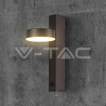 8W LED Аплик с USB 3000K Черно Тяло