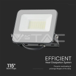 30W Floodlight RGB+W Черен С Контролер IP65