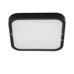 18W LED Плафон SAMSUNG Чип 6500K Квадрат Черна Рамка IP44