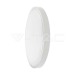 18W LED Плафон Сензор SAMSUNG Чип 3000K Кръг Бяла Рамка IP44