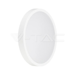 18W LED Плафон Сензор SAMSUNG Чип 6500K Кръг Бяла Рамка IP44