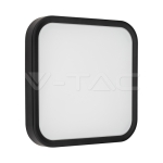 36W LED Плафон Сензор SAMSUNG Чип 4000K Квадрат Черна Рамка IP44