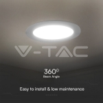 24W LED SAMSUNG Чип Backlit Мини Панел Вграждане Кръг 4000K