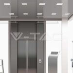 12W LED SAMSUNG Чип Backlit Мини Панел Вграждане Квадрат 3000K