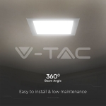 12W LED SAMSUNG Чип Backlit Мини Панел Вграждане Квадрат 6500K