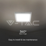 18W LED SAMSUNG Чип Backlit Мини Панел Външен монтаж Квадрат 3000K