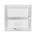 18W LED SAMSUNG Чип Backlit Мини Панел Външен монтаж Квадрат 3000K