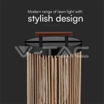 2.4W Соларна Лампа с Дръжка Въже 3000K