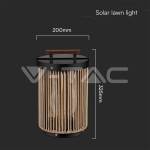 2.4W Соларна Лампа с Дръжка Въже 3000K