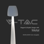 2W LED Настолна Лампа (80x370) 3в1 Димираща Бяло Тяло