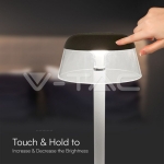 2W LED Настолна Лампа (130x285) 3в1 Димираща Бяло Тяло