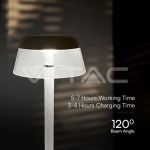 2W LED Настолна Лампа (130x285) 3в1 Димираща Бяло Тяло