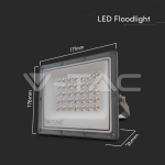 30W LED Прожектор 3в1 Сиво Тяло