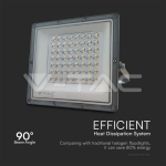 50W LED Прожектор 3в1 Сиво Тяло