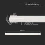 40W LED Линейно Тяло 120см 3в1