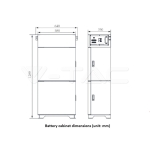 Шкаф за 4бр. Батерии SKU11377 Макс. 100A