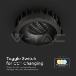 18W LED Луна Bridgelux 3в1 Черен Ринг + Черна Основа