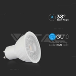LED Крушка 6W GU10 SMD Пластик 38° 6400K