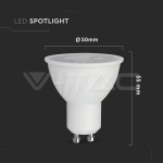 LED Крушка 6W GU10 SMD Пластик 110° 6400K