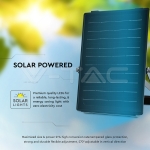 10W LED Соларен Прожектор LiFePo Батерия 3.7V Черен CCT 4000K + 6000K