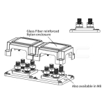 400A Разпределителен Блок Червен M10X4