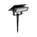 0.9 Мини Соларна Лампа Стенна & Колче Черно Тяло 3000К IP65