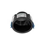 GU10 Корпус Кръг Алуминий Черно Тяло