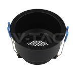 GU10 Корпус Кръг Алуминий Черно Тяло