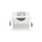 GU10 Корпус Квадрат Алуминий Бяло Тяло