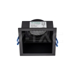 GU10 Корпус Квадрат Алуминий Черно Тяло