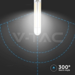 4W LED T20 LED Filament Крушка Прозрачно Покритие 6500K E14